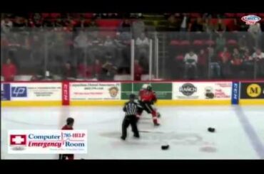 Turner Elson vs Ryan Dzingel Dec 6, 2014