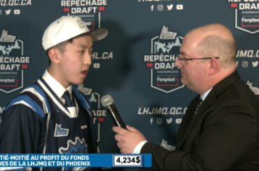 Repêchage 2023   2023 Draft   #5 Entrevue Alex Huang Interview -    Saguenéens