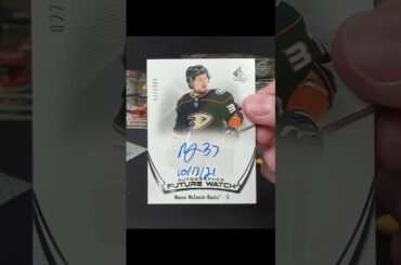 2022 Upper Deck SP Authentic Mason McTavish Future Watch Autograph! #shorts #sportscards #nhl