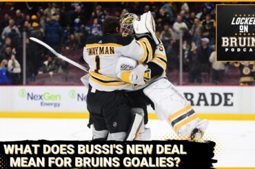 What Brandon Bussi re-signing means for Jeremy Swayman, Linus Ullmark, and the Bruins goalie hugs