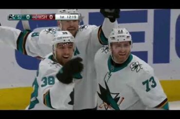 Alex Barabanov assists on Gregor's goal vs Capitals (26 jan 2022)