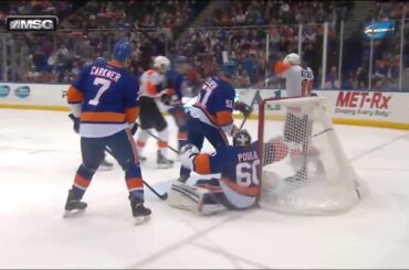 Jakub Voracek wrist shot goal 2-0 Philadelphia Flyers vs NY Islanders 10/26/13 NHL Hockey