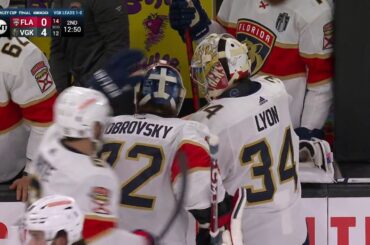 Brett Howden scores vs Panthers and sends Bobrovsky to the bench in game 2 SCF (2023)