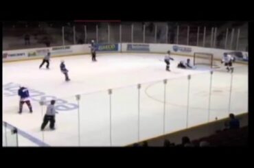 Bobby Dugan III Huge Glove Save on Sam Leblanc