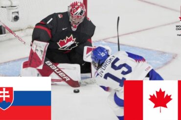 SLOVENSKO VS KANADA ŠTVRŤFINÁLE MAJSTROVSTVÁ SVETA V HOKEJI U20 2023