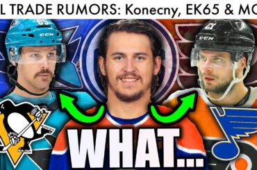 KONECNY & LAUGHTON TRADES, KARLSSON TO PIT, FLAMES REBUILD?! (NHL Trade Rumors/Flyers/Oilers News)