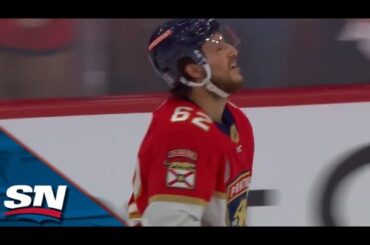 Panthers' Brandon Montour Snipes Short Side For Opening Goal In Game 3 vs. Golden Knights