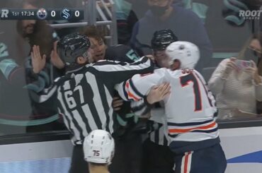 Jeremy Lauzon And Colton Sceviour Drop The Gloves