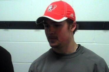 Ryan Carpenter After The Falcons 3-2 Overtime Victory Against Ferris State
