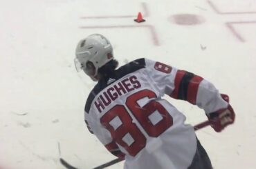 Devils No. 1 pick Jack Hughes skates at camp