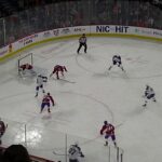 Laval Rocket's Keith Kinkaid dives to stop Syracuse Crunch's Alexander Volkov 1/4/20
