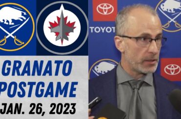 Don Granato Postgame Interview vs Winnipeg Jets (1/26/2023)