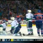 Sam Gagner goal 1-1 Vancouver Canucks vs Edmonton Oilers 9/21/13 NHL Hockey