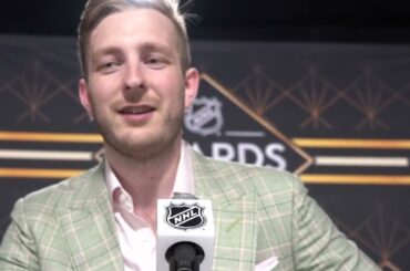 Linus Ullmark on Possible Being Traded by Bruins| NHL Awards Ceremony
