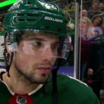 Kevin Fiala after scoring twice in the win over Vancouver