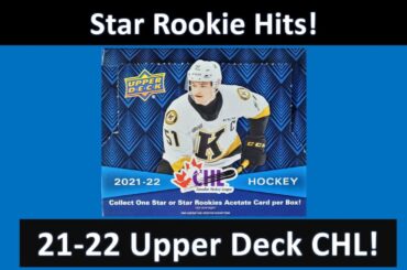 Are These the New Acclaimed Rookies? 2021-22 Upper Deck CHL Hockey!