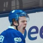 Kasperi Kapanen First NHL Goal! 4/8/2017 (Pittsburgh Penguins vs Toronto Maple Leafs)