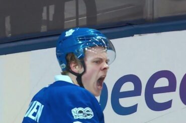 Kasperi Kapanen First NHL Goal! 4/8/2017 (Pittsburgh Penguins vs Toronto Maple Leafs)