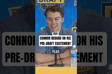 Chicago Blackhawks future #1 pick Connor Bedard says he won’t be able to sleep before the #NHLdraft