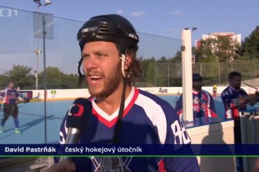Reportáž: Hvězda NHL David Pastrňák si zahrál hokejbal za Karvinou!
