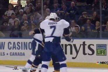 Radko Gudas vs Marcus Foligno Oct 8, 2013