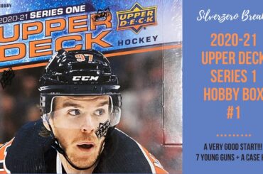 NEW HOCKEY RELEASE: 2020-21 UPPER DECK SERIES 1 HOBBY BOX #1: 7 YOUNG GUNS & A CASE HIT! GOOD START!