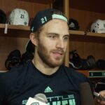 2023 #nhl Playoffs: Seattle Kraken Head Forward Alex Wennberg - PREGAME Round 2 Game 4 - 05.09.23
