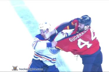 Matt Hendricks vs Erik Gudbranson Jan 18, 2016