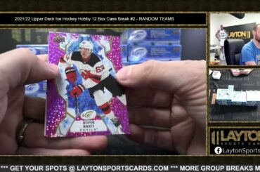2021/22 Upper Deck Ice Hockey Hobby 12 Box Case Break #2