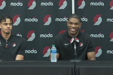 Rookie Press Conference | Scoot Henderson, Kris Murray and Rayan Rupert | Portland Trail Blazers