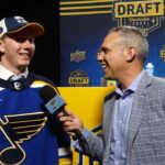 Otto Stenberg at the NHL Draft