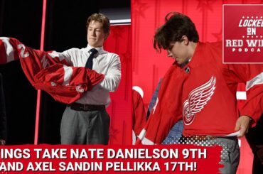 The Detroit Red Wings Nate Danielson 9th and Axel Sandin Pellikka 17th!