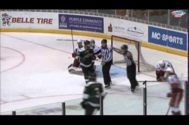 Texas Stars waived off goal and Nick Jensen flying attempted goal block