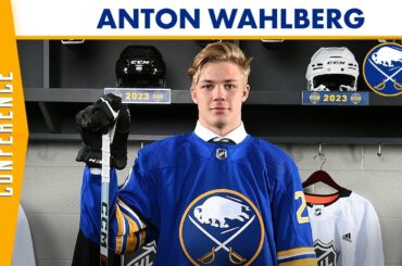 Anton Wahlberg After Being Drafted 39th Overall By Buffalo Sabres In 2023 NHL Draft