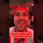 Washington Capitals Select Ryan Leonard with the 8th overall pick