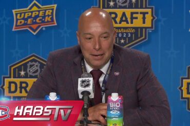 Kent Hughes on selecting David Reinbacher 5th overall at the 2023 NHL Draft | FULL PRESS CONFERENCE