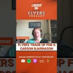 Philadelphia Flyers Draft Pick: Goaltender Carson Bjarnason, Brandon Wheat Kings.