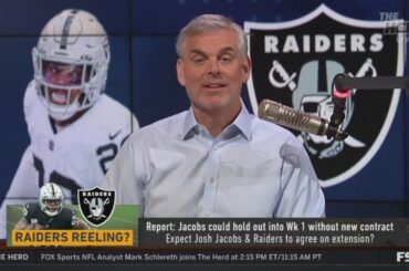 THE HERD | Colin reacts to Josh Jacobs could hold out into Week 1 without new contract