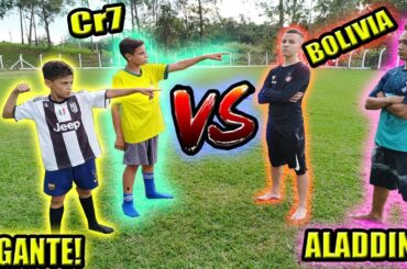 ALADDIN E BOLIVIA vs GIGANTE E CR7! 2 vs 2!!!