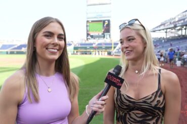 Livvy Dunne at the College World Series Cheering on LSU | EXCLUSIVE INTERVIEW