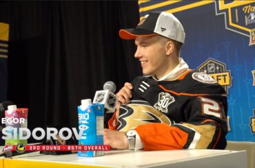 NHL Draft Media Availability - Egor Sidorov
