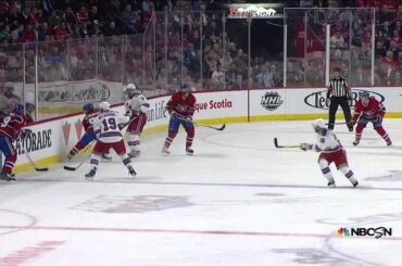 Dustin Tokarski stops Carl Hagelin shot with shaft of stick