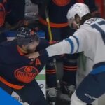 Adam Lowry Jumps In To Defend Mathieu Perreault & Drops The Gloves With Darnell Nurse