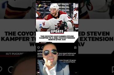 Phoenix Coyotes sign Steven Kampfer to a one year contract