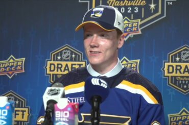2023 #NHLDraft Availability: Quinton Burns - 74th Overall - St. Louis Blues