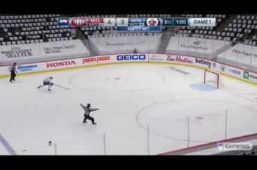 NHL Hit - Canadiens @ Jets - Mark Scheifele hit Jake Evans