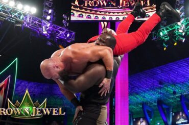 Omos slams Braun Strowman with ease: WWE Crown Jewel (WWE Network Exclusive)
