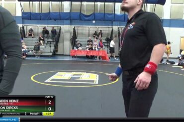 [boutNo] 106 Braaden Heinz Colorado Red Vs Easton Dircks Minnesota Blue