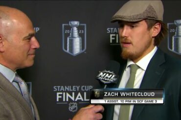 Zach Whitecloud loving bright lights of Stanley Cup Final