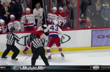 Tom Wilson vs Mark Borowiecki Apr 4, 2015